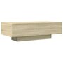 Voir la diapositive 2 : VIDAXL Table basse chêne sonoma 100x49,5x31 cm bois d ingénierie