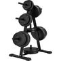 Voir la diapositive 2 : tectake Rack de rangement pour poids, range disque d'haltères 7 branches rangement des disques noir