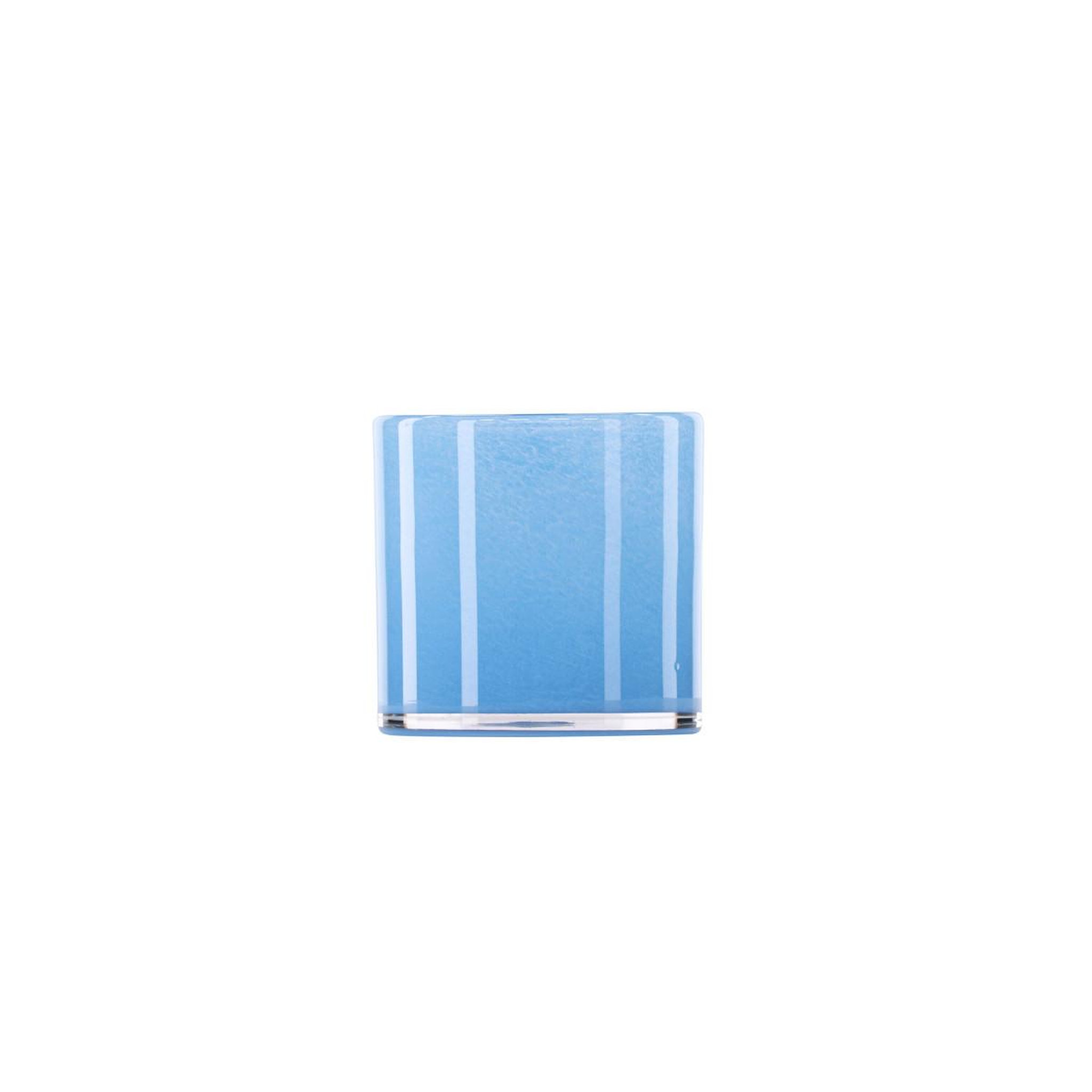 Voir la diapositive 2 : Paris Prix Photophore déco  gloria  12cm bleu clair