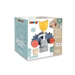 SMOBY Jouet de bain Smoby Little Smoby Hippo - Toboggan et roues pour bébé de 18 mois - Bleu et vert