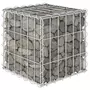 VIDAXL Lit sureleve cube a gabion Fil d'acier 30x30x30 cm
