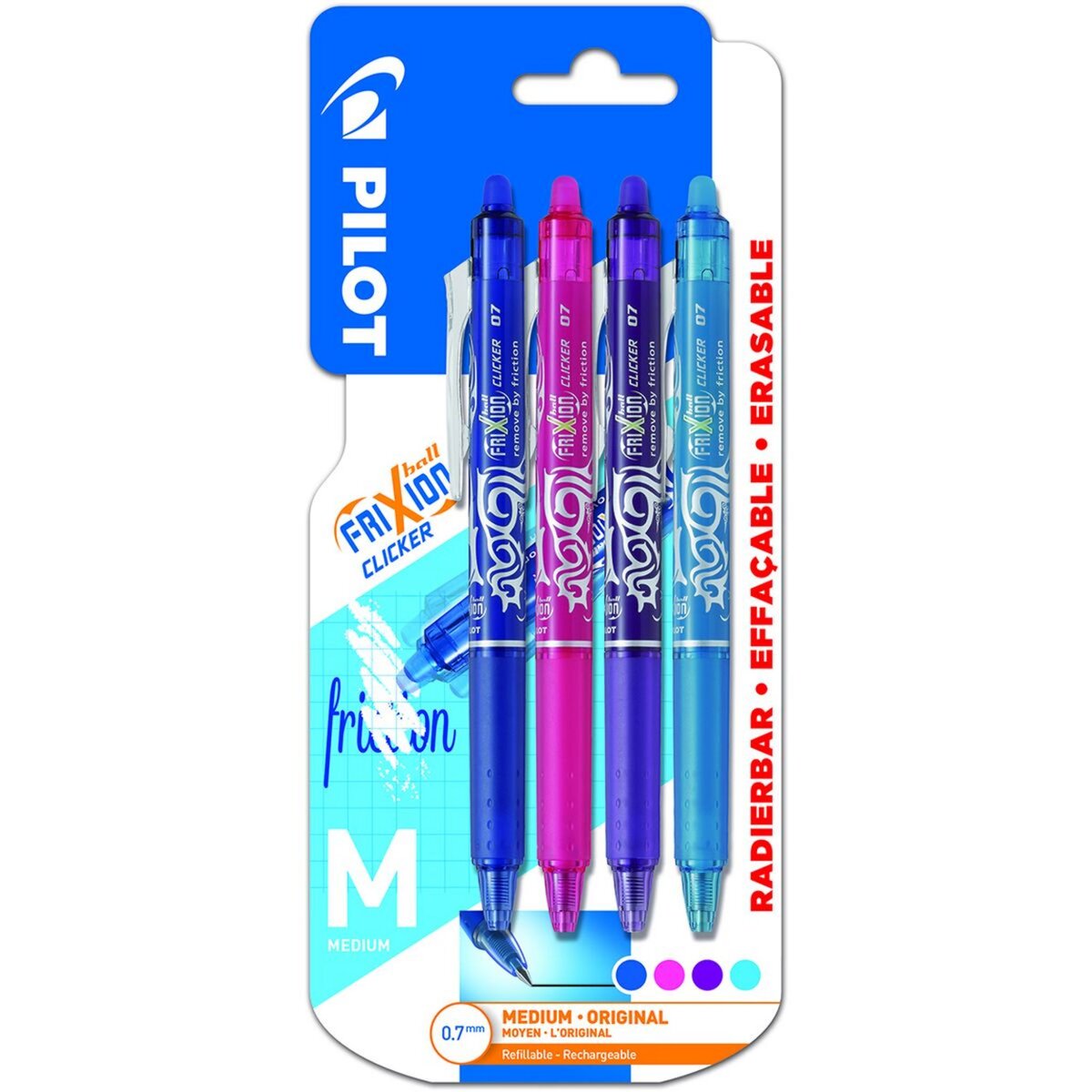 Lot de 2 stylos feutres effaçables à l'air pour tissus clairs - Violet -  Perles & Co