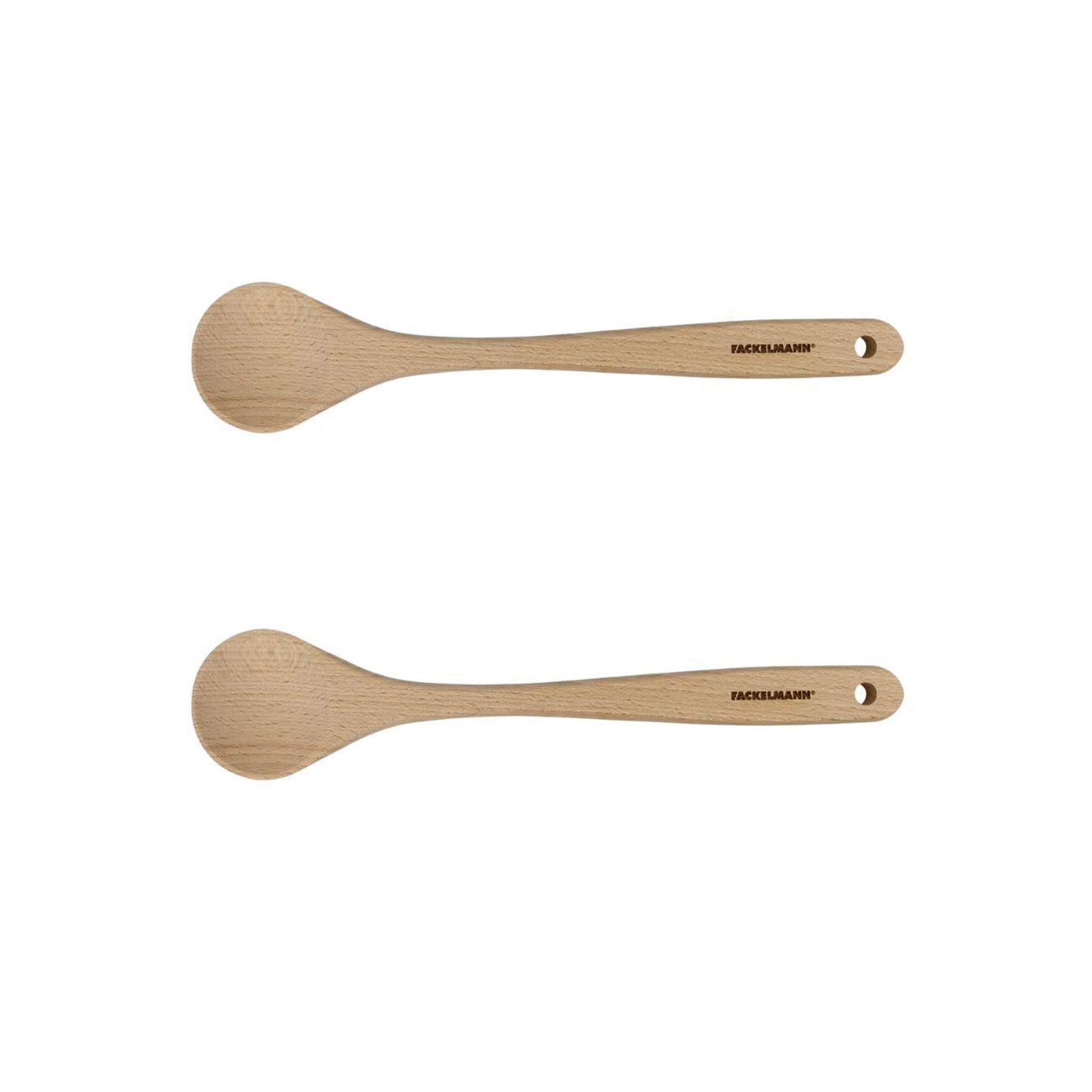 Fackelmann Ensemble de 2 cuillères de cuisine en bois fsc fackelmann eco friendly