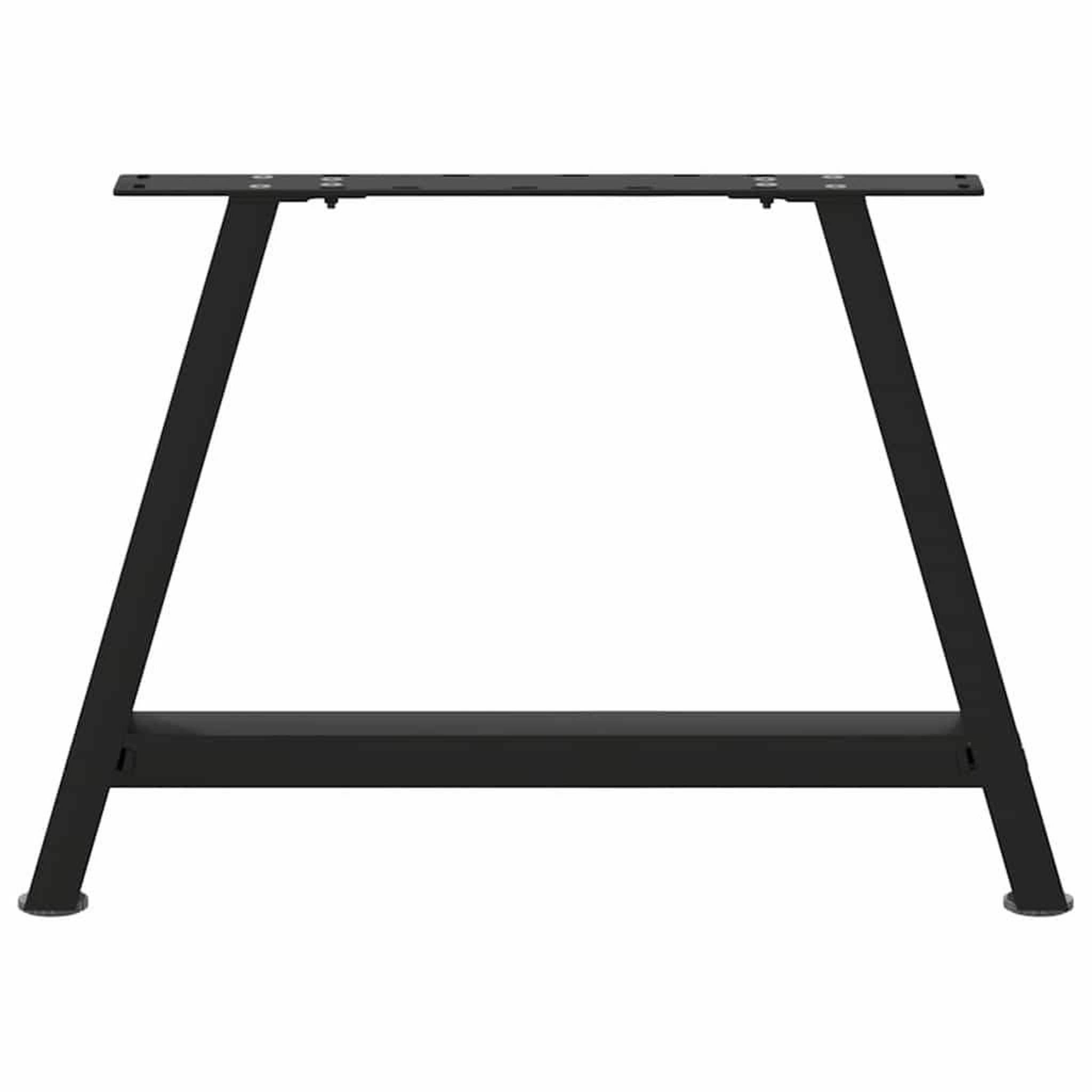 Voir la diapositive 5 : VIDAXL Pieds de table basse forme de A 2 pcs noir 70x(42-43) cm acier