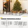 Voir la diapositive 4 : PAWHUT Parc enclos chien modulable pliable 12 panneaux porte verrouillable acier époxy noir