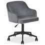 Voir la diapositive 1 : IDIMEX Chaise de bureau OLIVER en velours