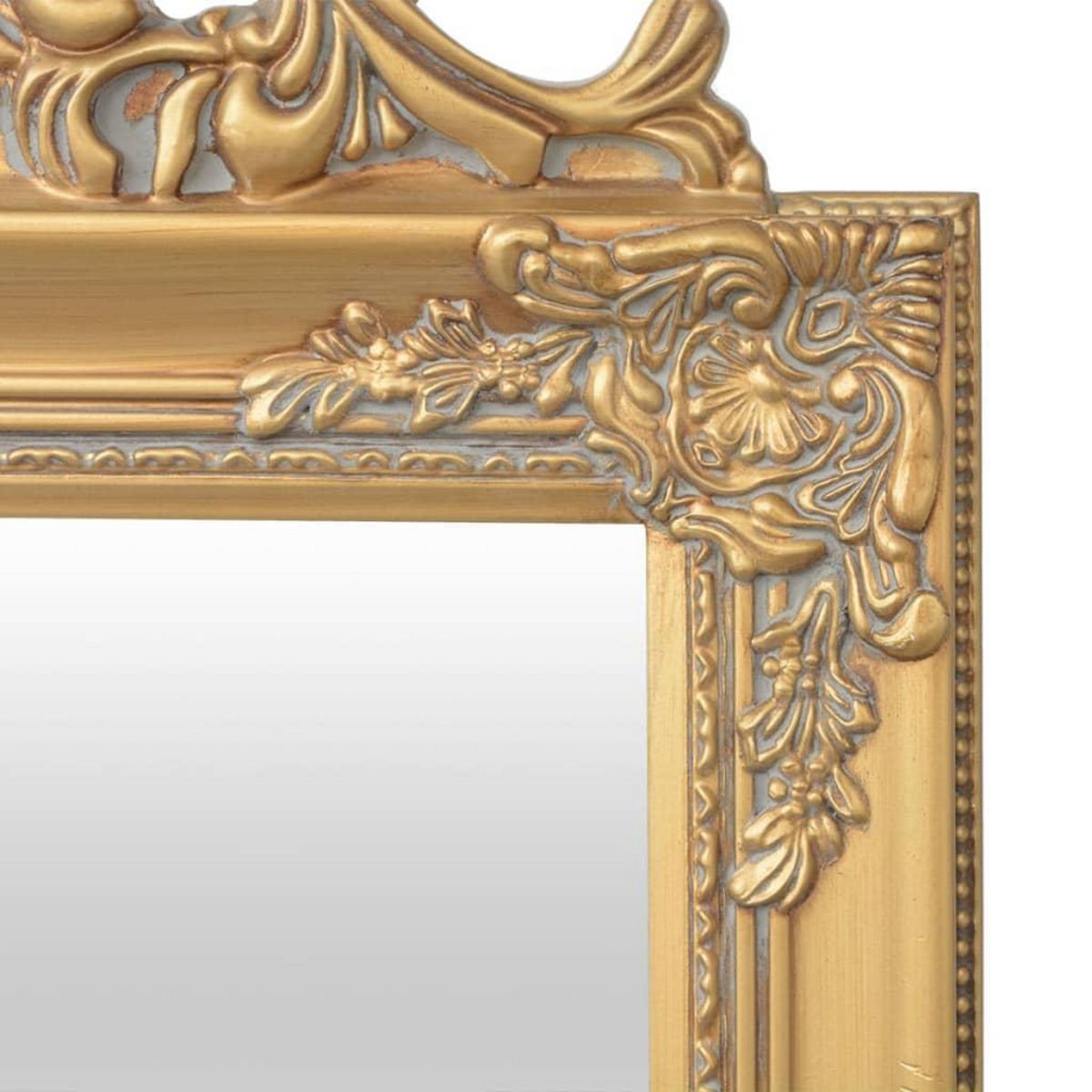 VIDAXL Miroir sur pied Style baroque 160x40 cm Dore