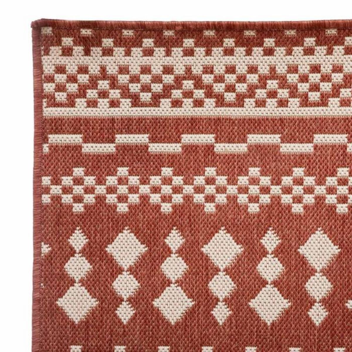 ATMOSPHERA Tapis Déco Imprimé  Colyn  120x160cm Terracotta
