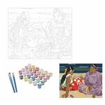 Paris Prix Peinture par Numéro  Femmes de Tahiti  40x50cm Blanc