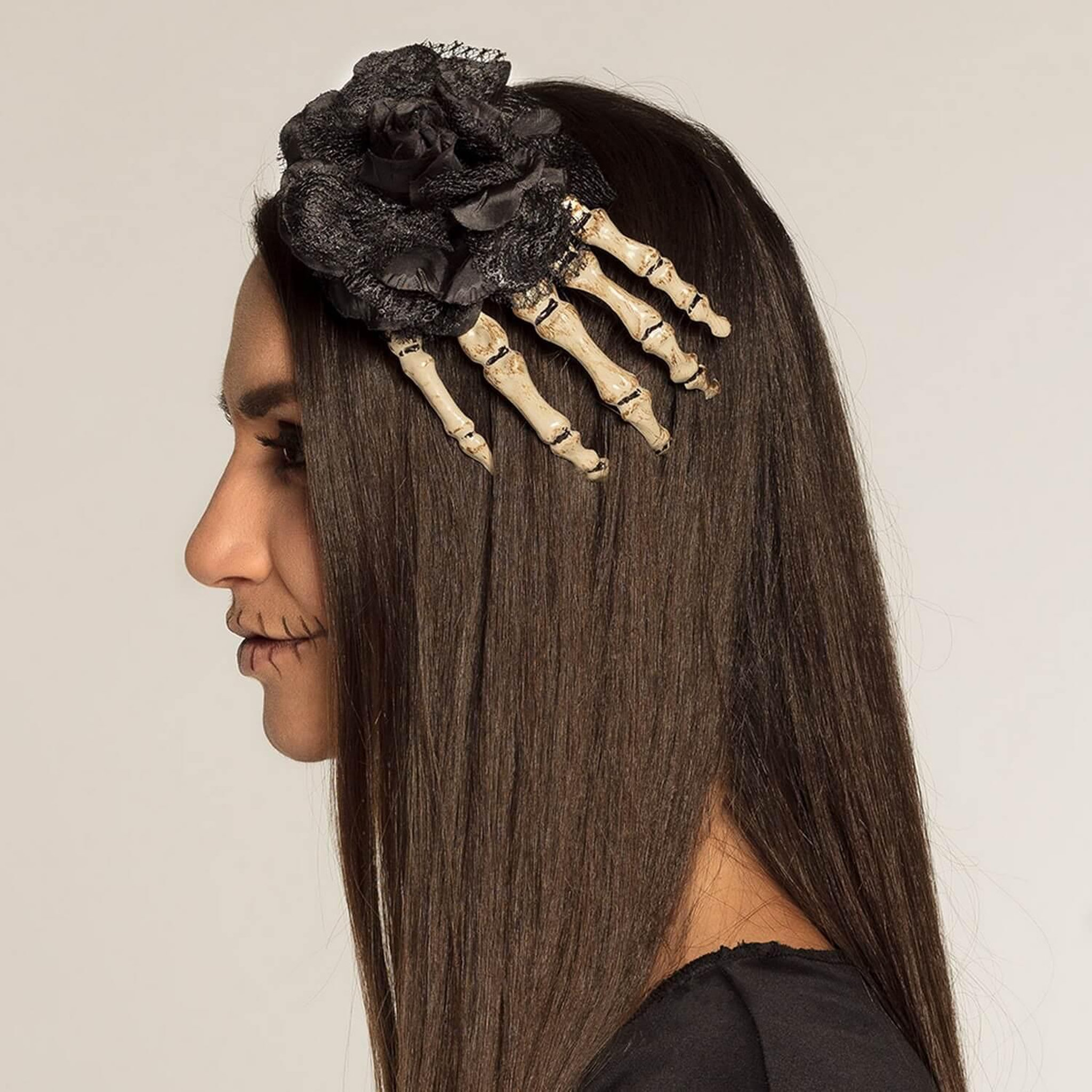 Voir la diapositive 2 : Boland Barrette cheveux Main de squelette