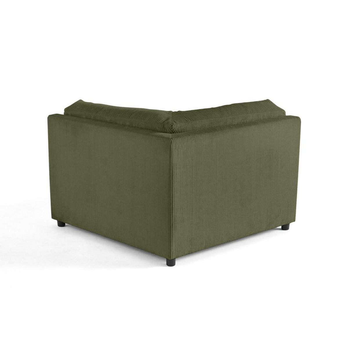 LISA DESIGN Garance - module d'assise d'angle réversible - en velours côtelé