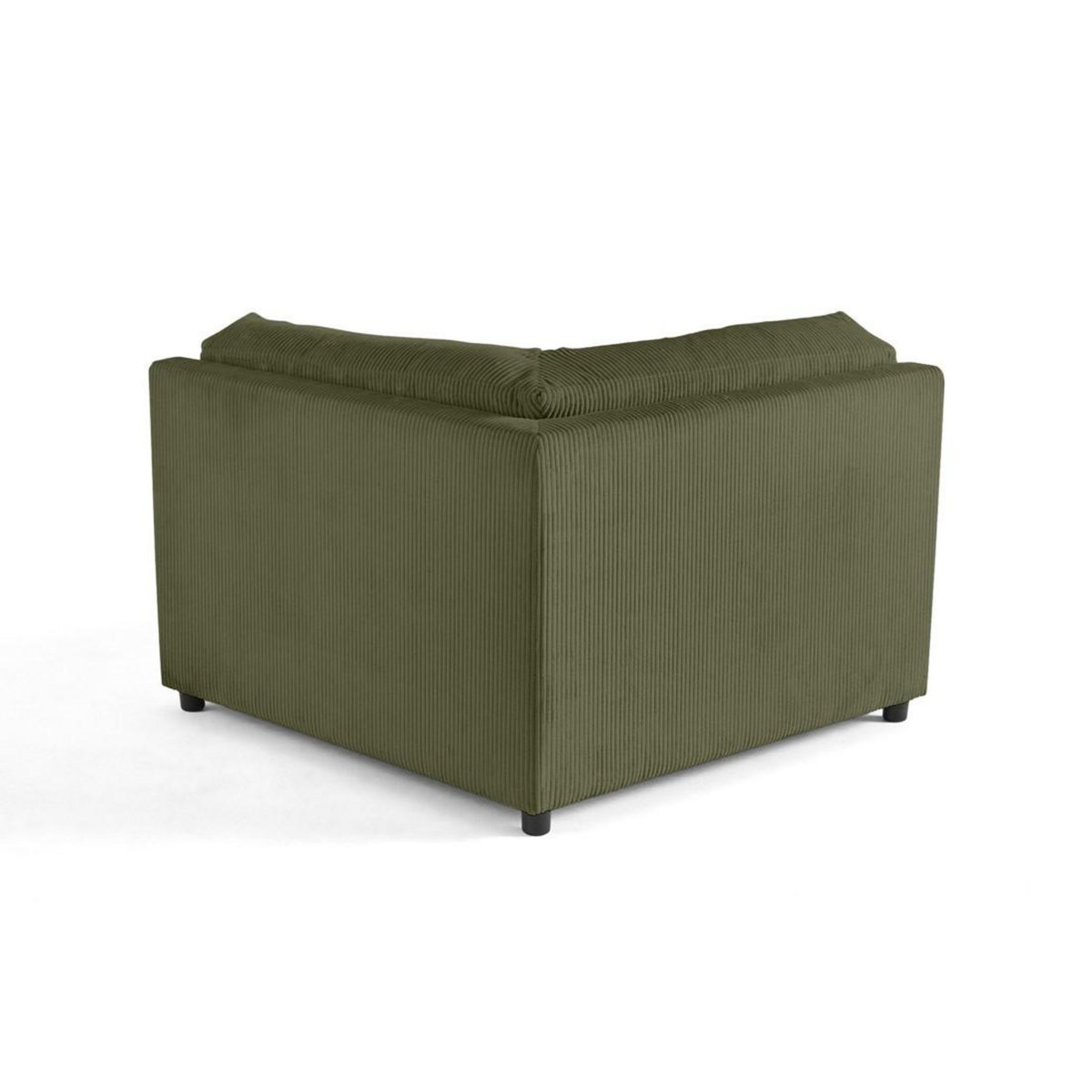 LISA DESIGN Garance - module d'assise d'angle réversible - en velours côtelé