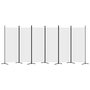 Voir la diapositive 4 : VIDAXL Cloison de separation 6 panneaux Blanc 520x180 cm Tissu