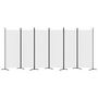 Voir la diapositive 4 : VIDAXL Cloison de separation 6 panneaux Blanc 520x180 cm Tissu