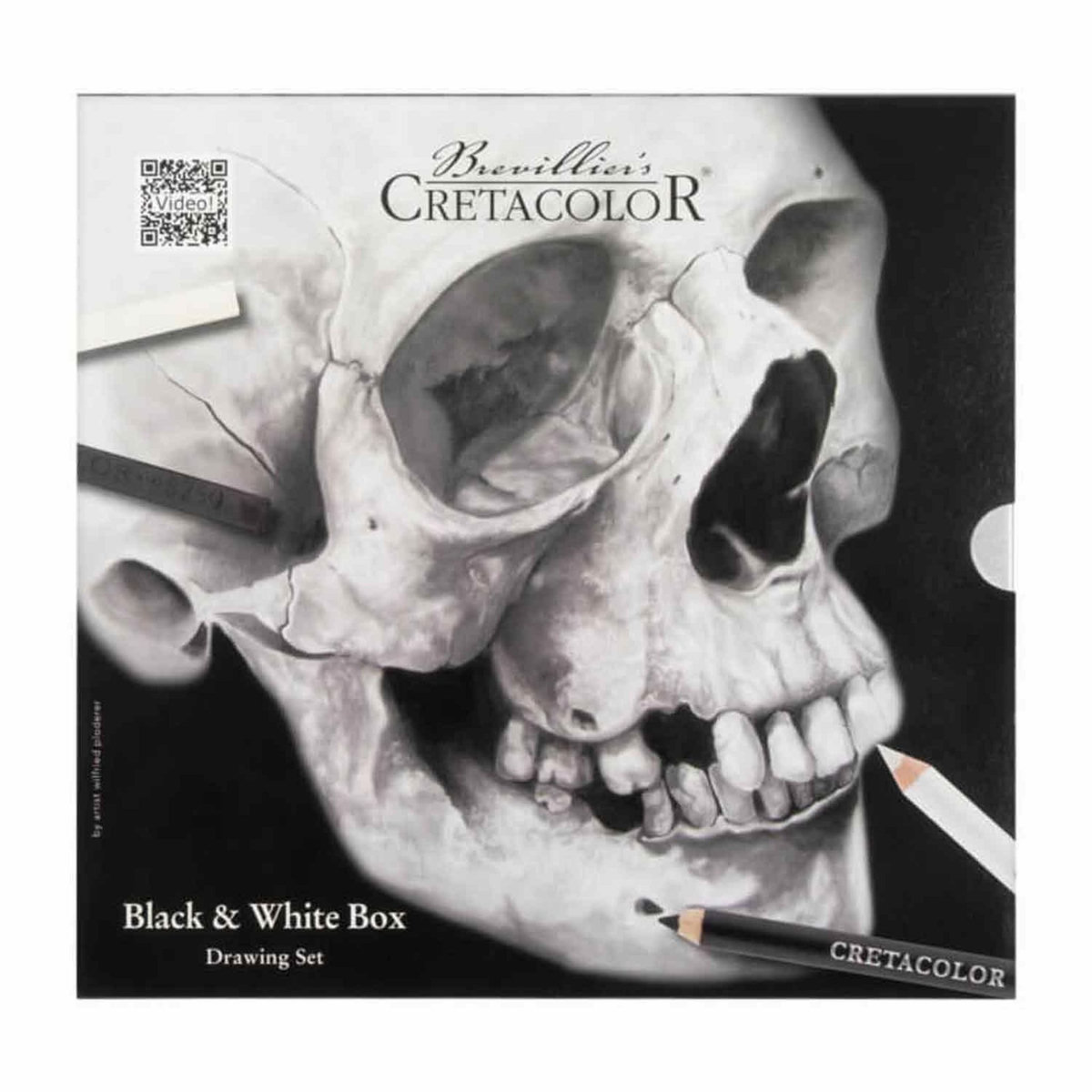 BREVILLIER'S CRETACOLOR Coffret dessin Noir & Blanc 25 pièces
