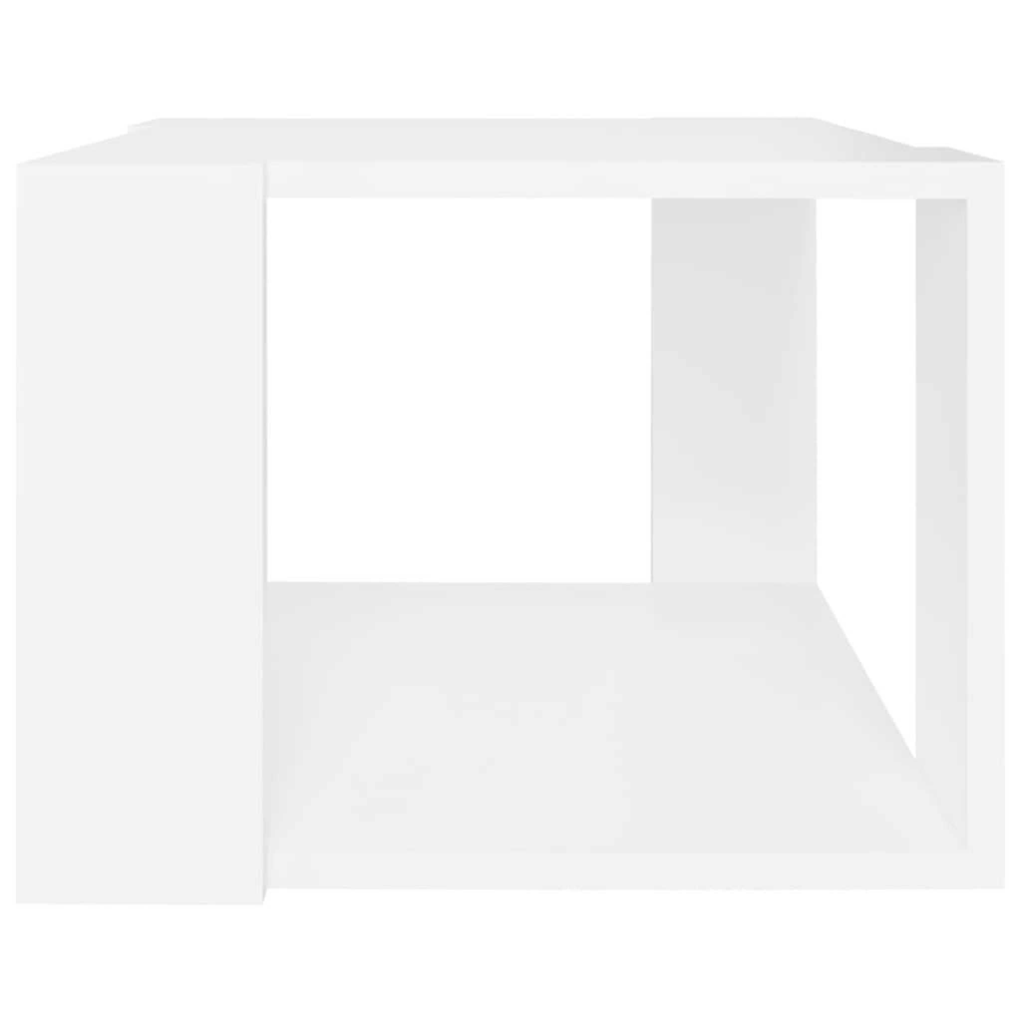 Voir la diapositive 4 : VIDAXL Table basse Blanc 40x40x30 cm Bois d'ingenierie