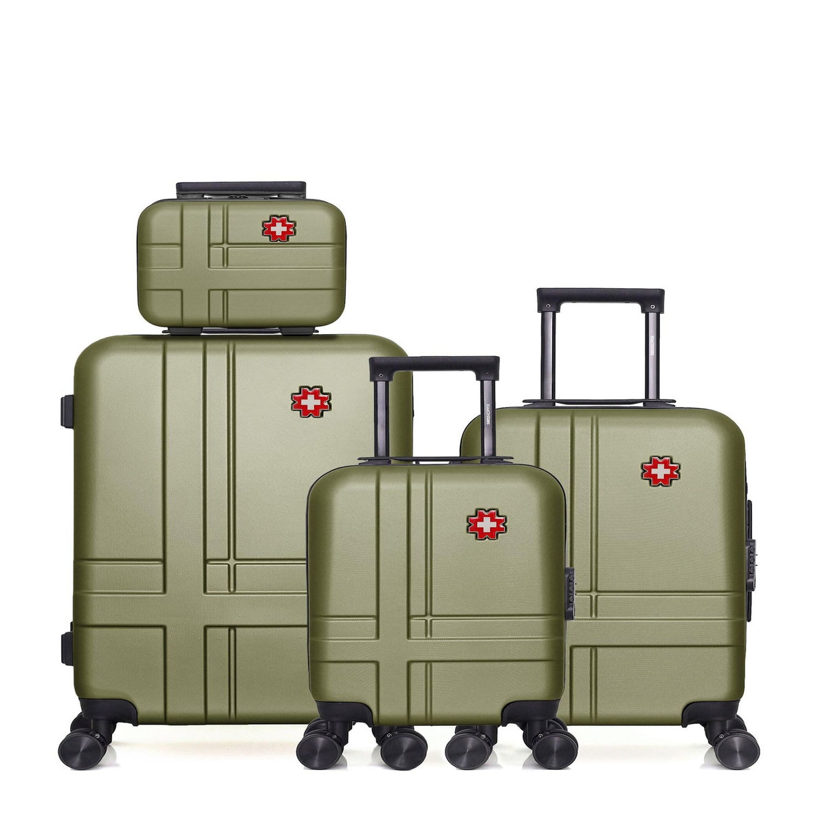 SWISS KOPPER SWISS KOPPER  -  Lot de 4  -  Valise weekend, valise cabine, valise cabine XXS et vanity USTER