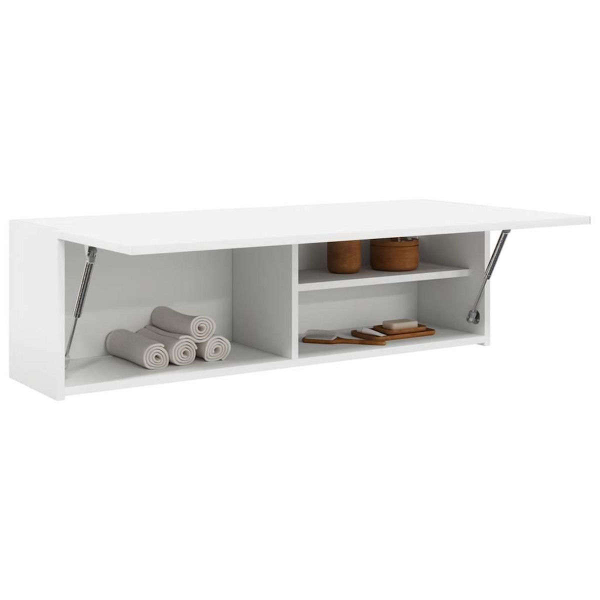 VIDAXL Armoire murale de bain blanc 100x25x30 cm bois d'ingenierie