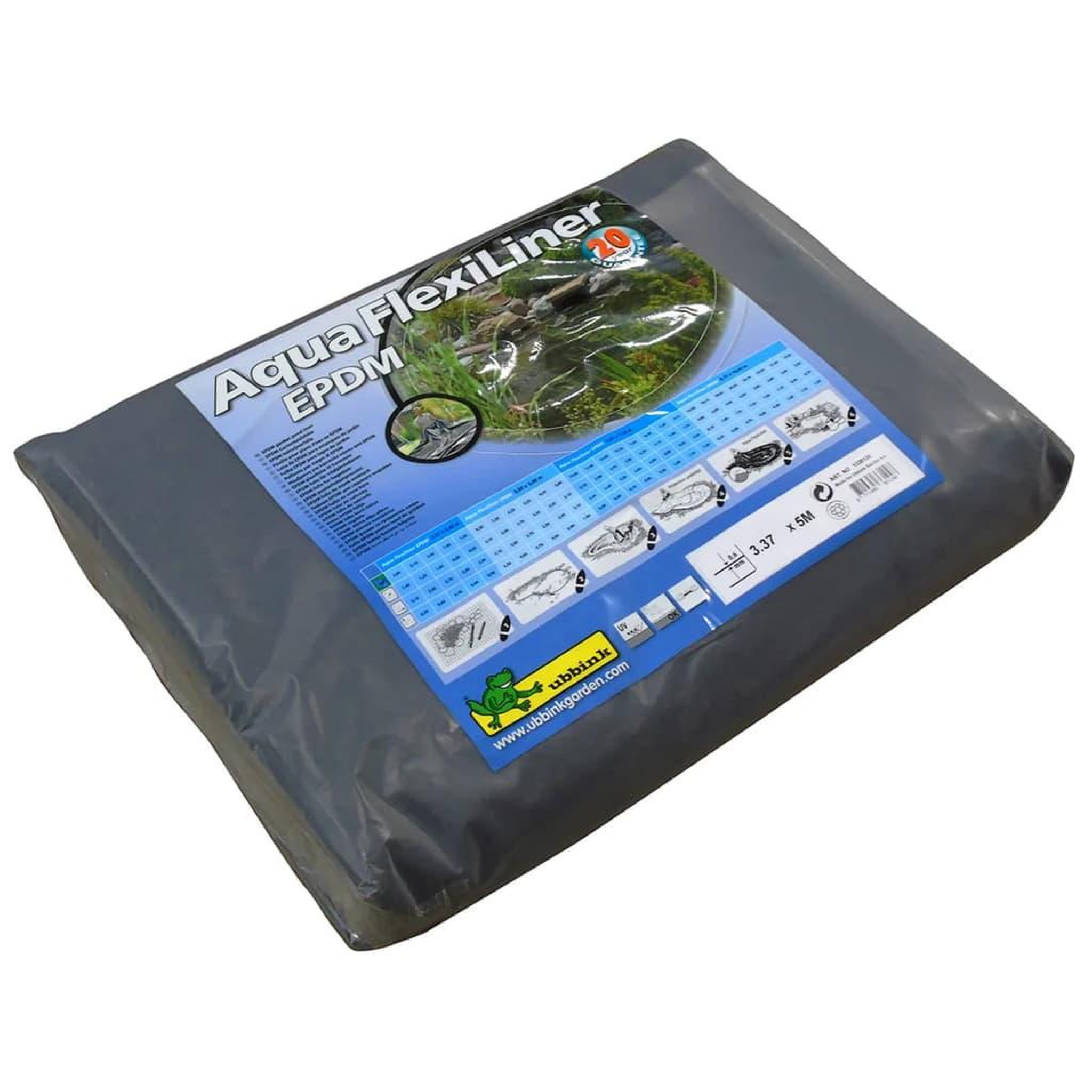 Voir la diapositive 1 : Ubbink Ubbink Bache d'etang AquaFlexiLiner EPDM 3,37 x 5 m 1336124