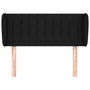 Voir la diapositive 3 : VIDAXL Tete de lit avec oreilles Noir 93x23x78/88 cm Tissu
