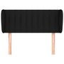 Voir la diapositive 3 : VIDAXL Tete de lit avec oreilles Noir 93x23x78/88 cm Tissu