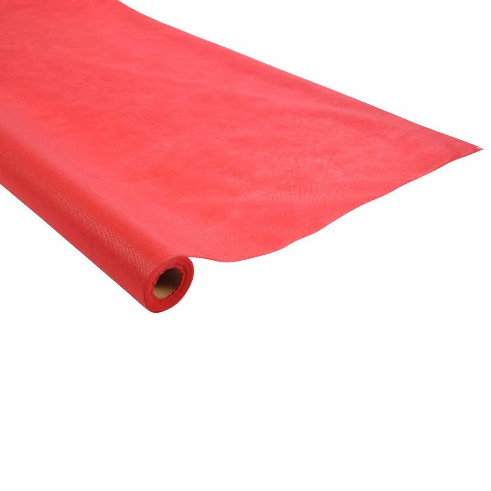 HOMEA Nappe plastique  intissé  1,20x10m rouge