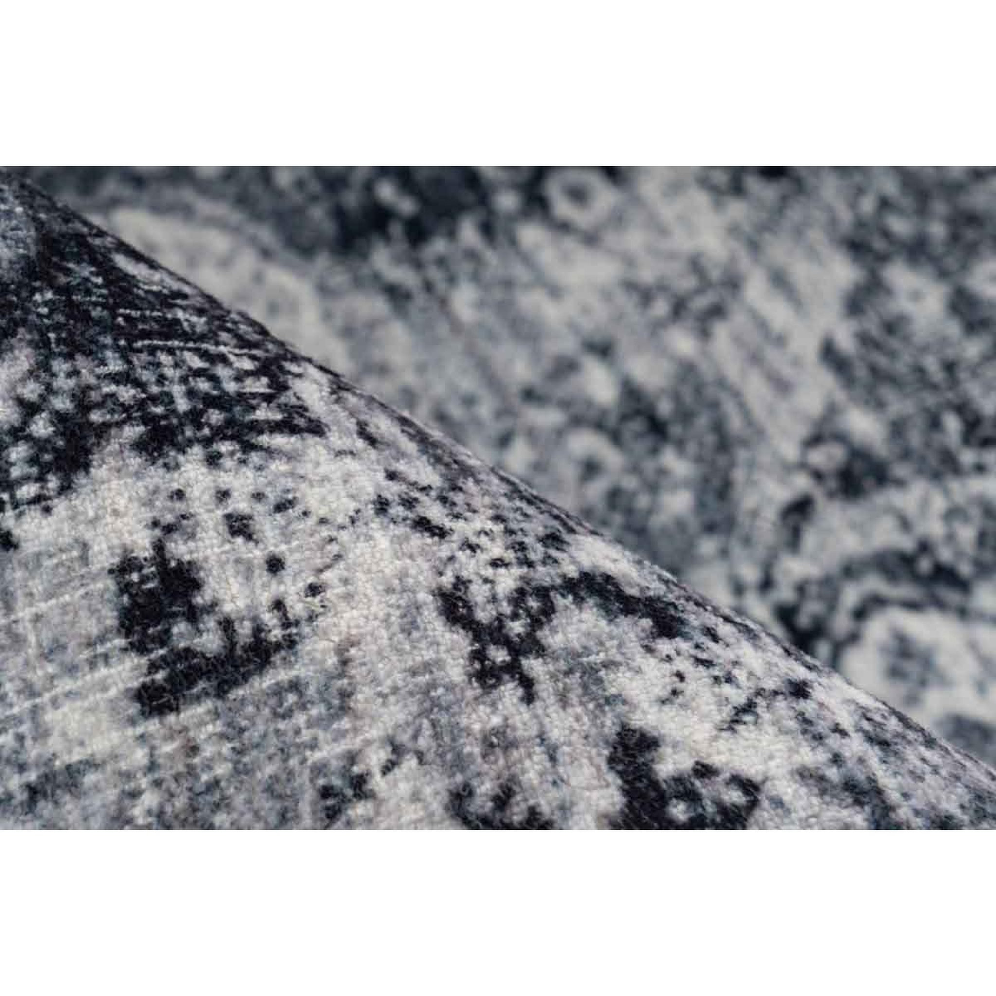 Voir la diapositive 3 : Paris Prix Tapis Tissé à Poils Courts Vintage  Ilian V  Gris