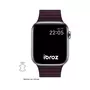 IBROZ Bracelet Apple Watch Cuir Loop 42/44/45mm bordeau