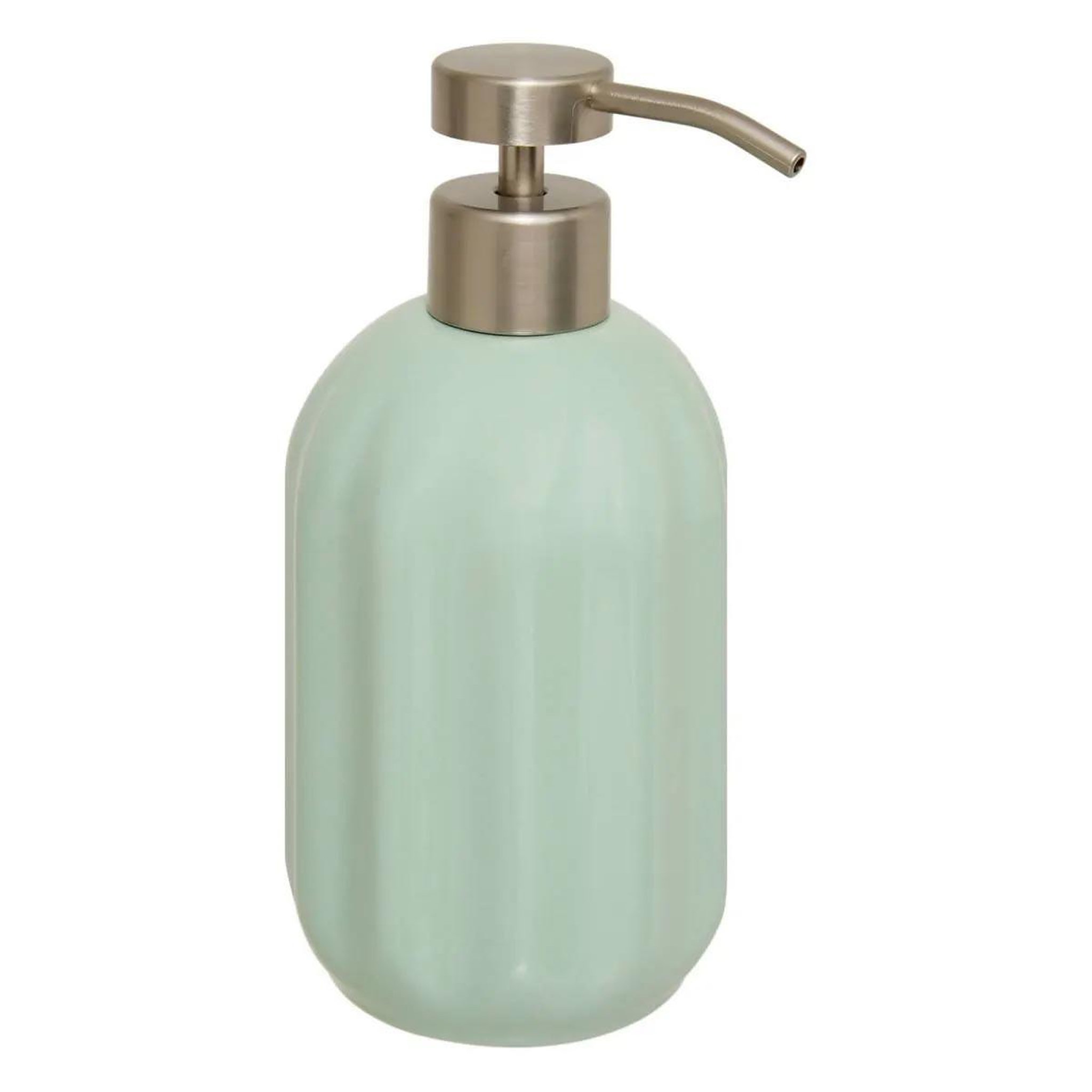 FIVE Distributeur de savon en grès  suny colorama  450ml vert céladon