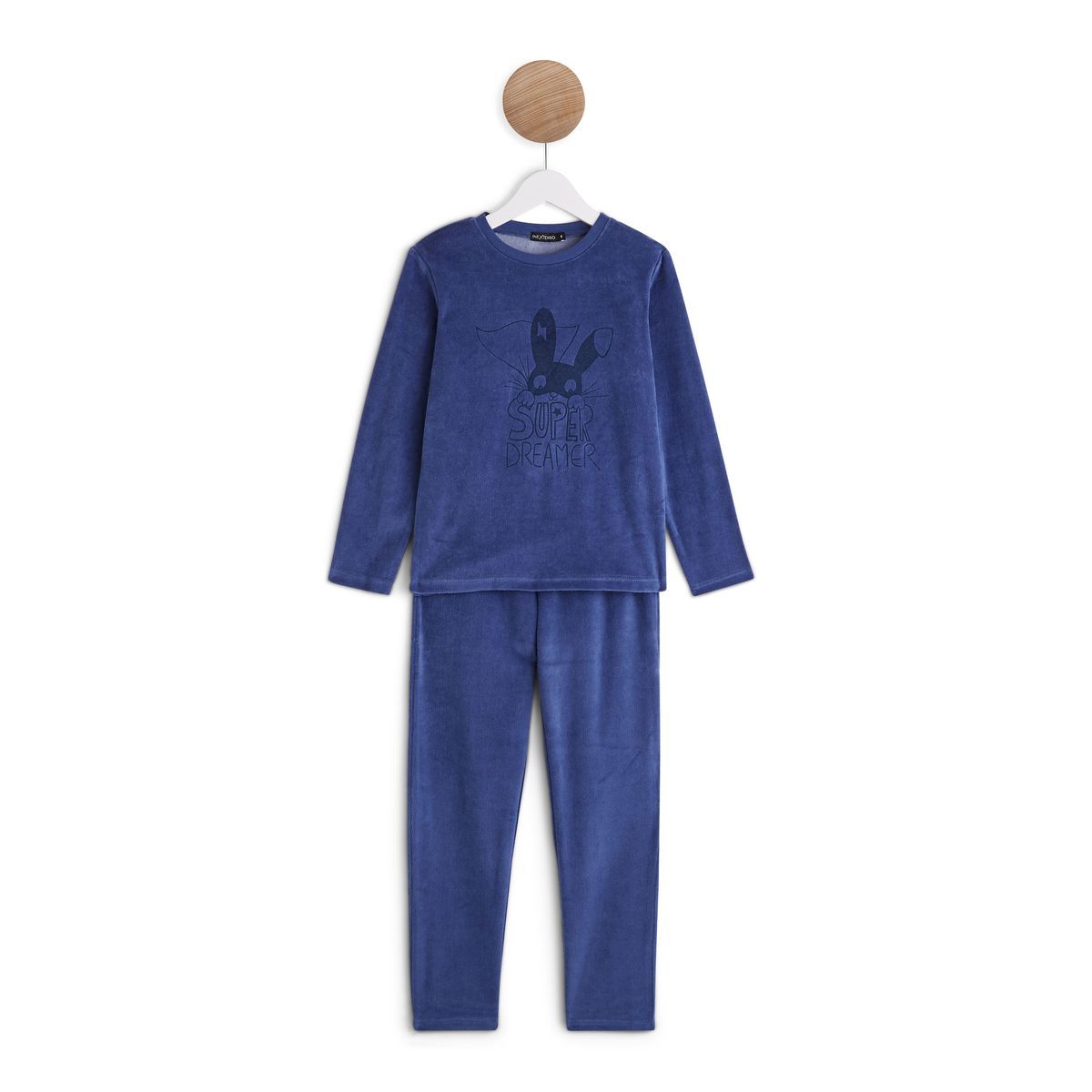 IN EXTENSO Ensemble pyjama velours lapin garçon
