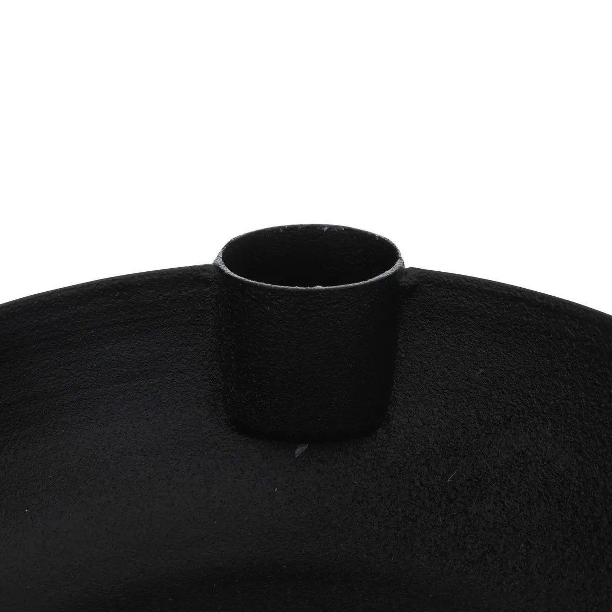 Voir la diapositive 3 : ATMOSPHERA Bougeoir 3 bougies en métal  jiling  14cm noir
