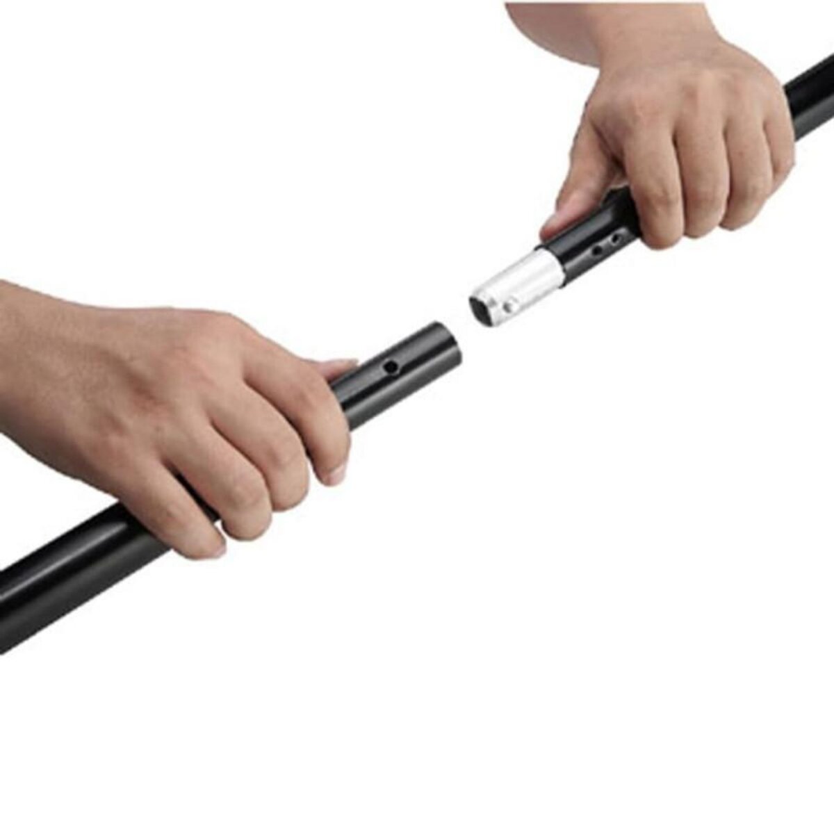 VIDAXL Systeme de support de toile de fond de photo 600 x 300 cm Noir