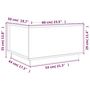 Voir la diapositive 6 : VIDAXL Table basse Blanc 60x50x35 cm Bois massif de pin