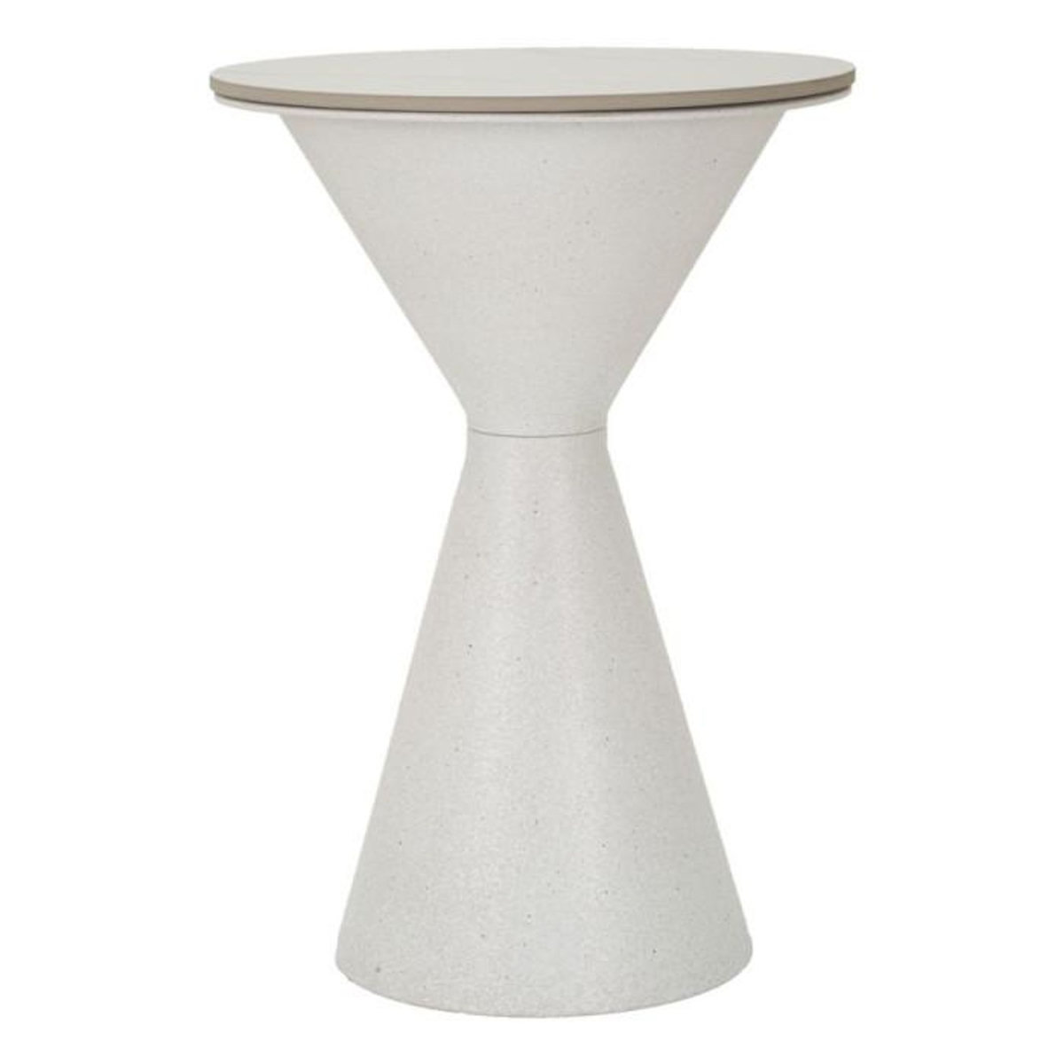 Paris Prix Table d'Appoint Effet Marbre  Alana  63cm Blanc