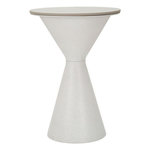 Paris Prix Table d'Appoint Effet Marbre  Alana  63cm Blanc