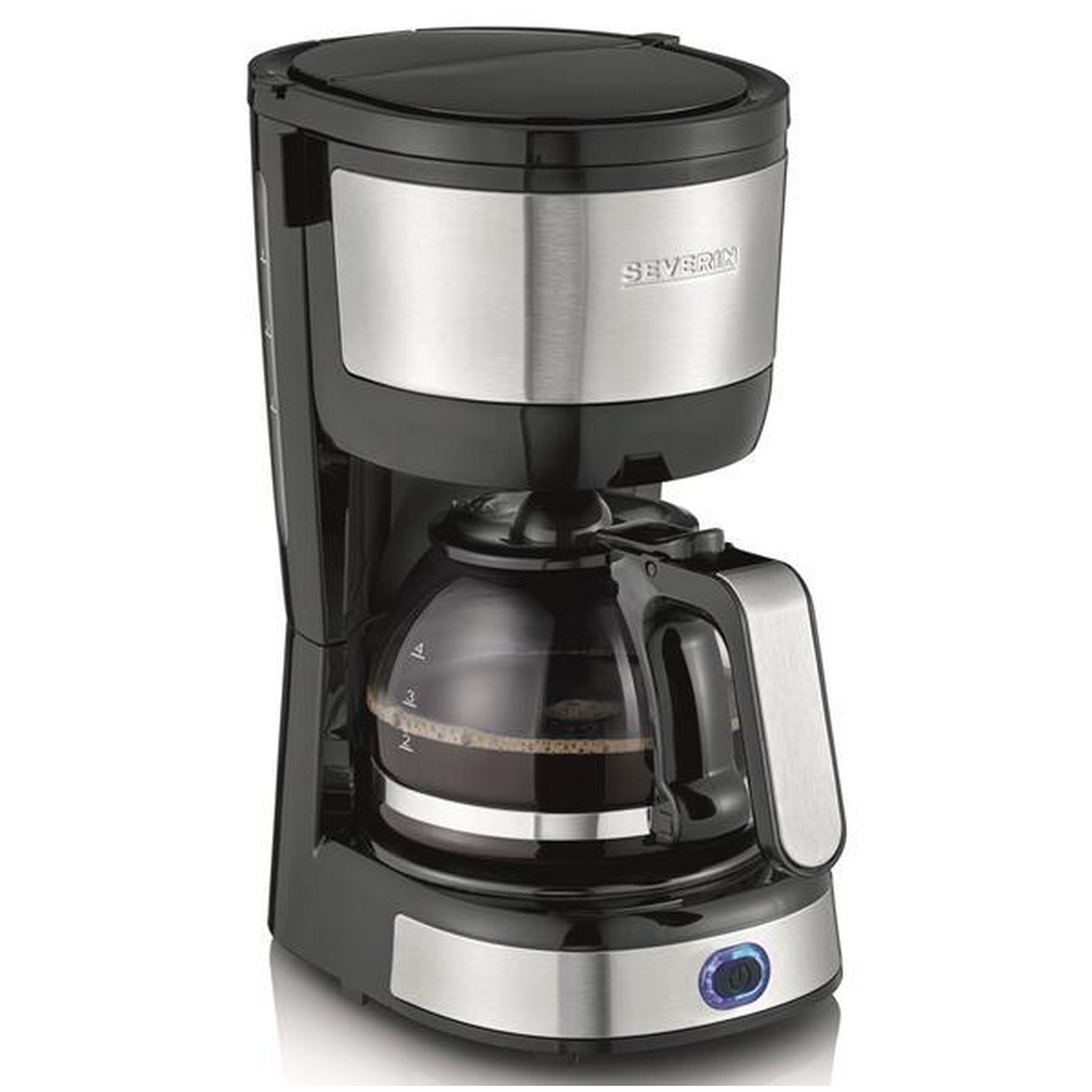 Voir la diapositive 2 : SEVERIN Cafetière filtre 4 tasses 750w noir/inox - 4808
