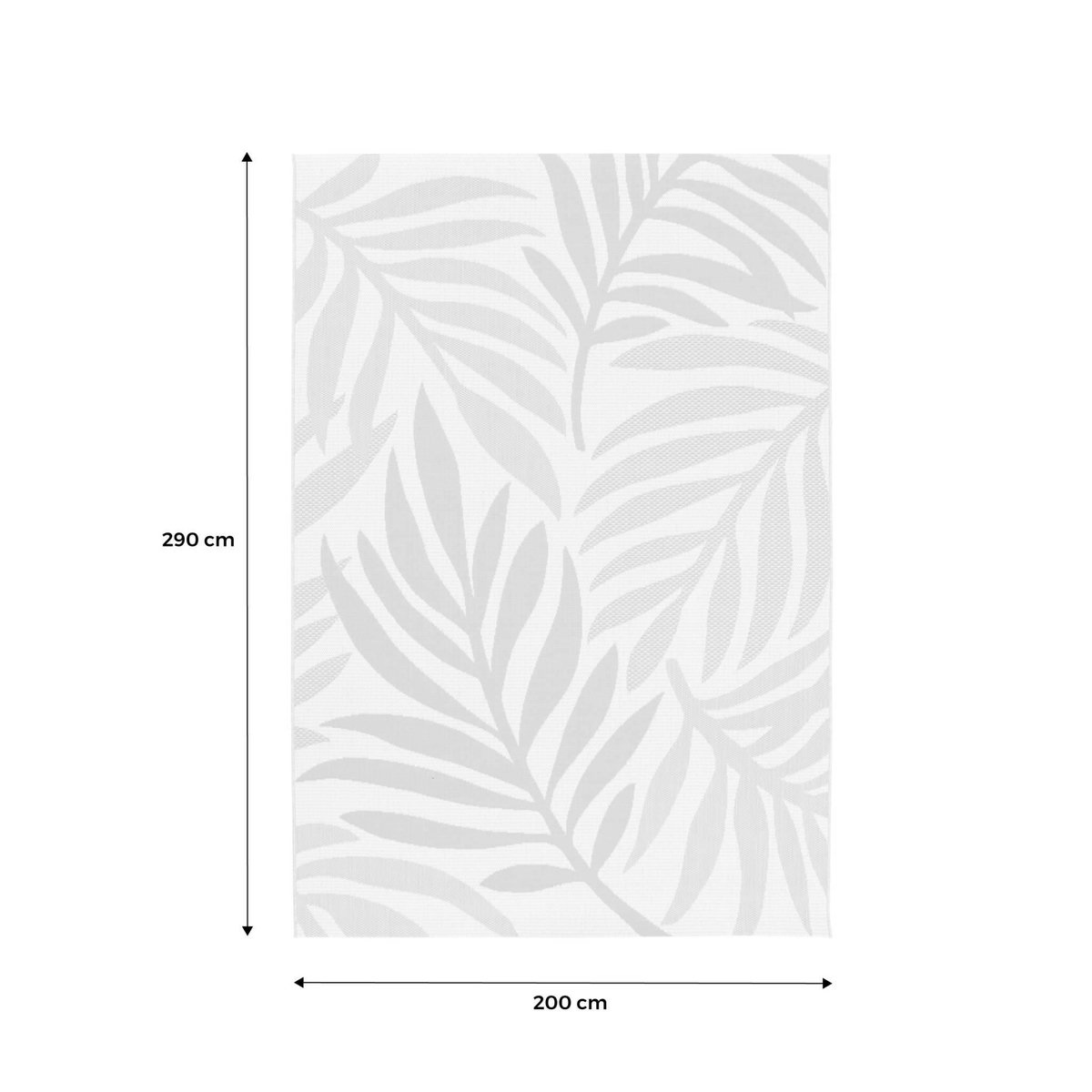 SWEEEK Tapis intérieur/extérieur motif végétal beige et moutarde, polyester recyclé