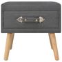 Voir la diapositive 4 : VIDAXL Table de chevet Gris fonce 40x35x40 cm Tissu