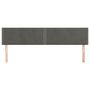 Voir la diapositive 3 : VIDAXL Tetes de lit 2 pcs Gris fonce 100x5x78/88 cm Velours