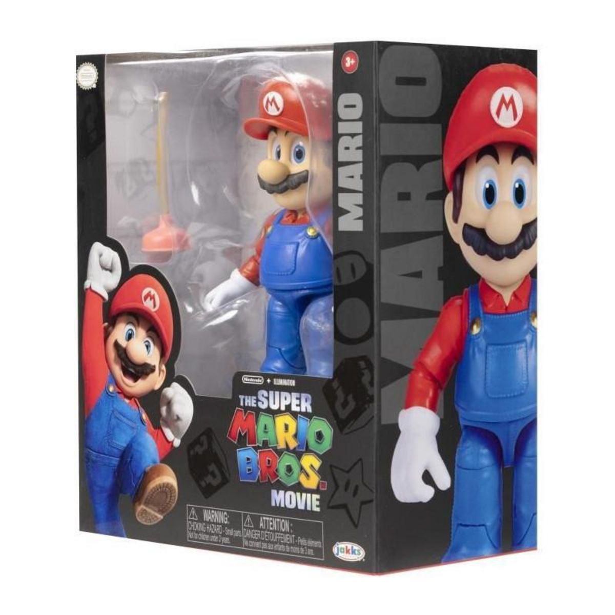 Jakks Pacific SUPER MARIO MOVIE - Figurines de collection Mario Solid - 13 cm - JAKKS - 491172