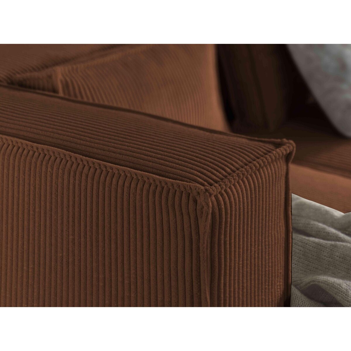 LISA DESIGN Stella - canapé panoramique en u - 7 places - en velours côtelé