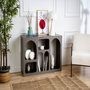 Voir la diapositive 2 : Habitat et Jardin Buffet en bois  Liva 120  - 120 x 37 x 74 cm - Gris anthracite