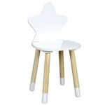 The Home Deco Factory Chaise enfant étoile coloris blanc