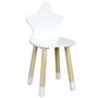 Voir la diapositive 1 : The Home Deco Factory Chaise enfant étoile coloris blanc