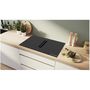 Voir la diapositive 5 : BOSCH Table de cuisson aspirante induction 4 feux 7400w noir - PVQ811H26E