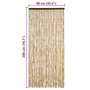Voir la diapositive 6 : VIDAXL Moustiquaire Beige 90x200 cm Chenille