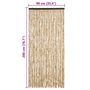 Voir la diapositive 6 : VIDAXL Moustiquaire Beige 90x200 cm Chenille