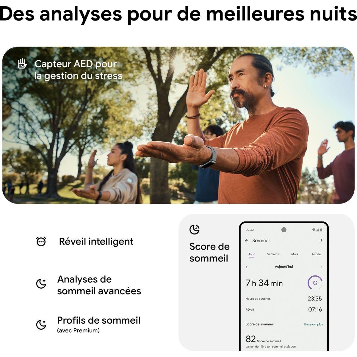 Fitbit Bracelet connecté Charge 6 Noir