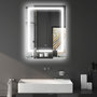 Voir la diapositive 2 : KLEANKIN Miroir lumineux LED 43W antibué réglable interrupteur tactile étagère intégrée 60L x 14P x 80H cm