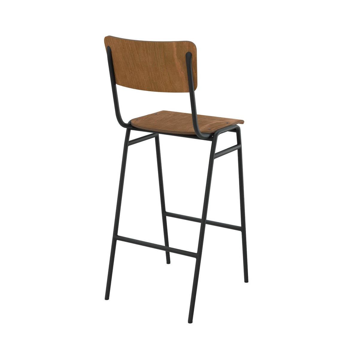 Rendez vous déco Lot de 2 chaises de bar 75 cm en bois-Clem